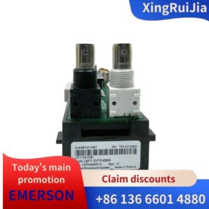 EMERSON KJ4001X1-NB1 12P3368X012 REV:E Horizontal LocalBus Dual Left Cable Extender