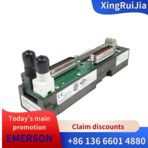 EMERSON KJ4001X1-NB1 12P3368X012 REV:E Horizontal LocalBus Dual Left Cable Extender